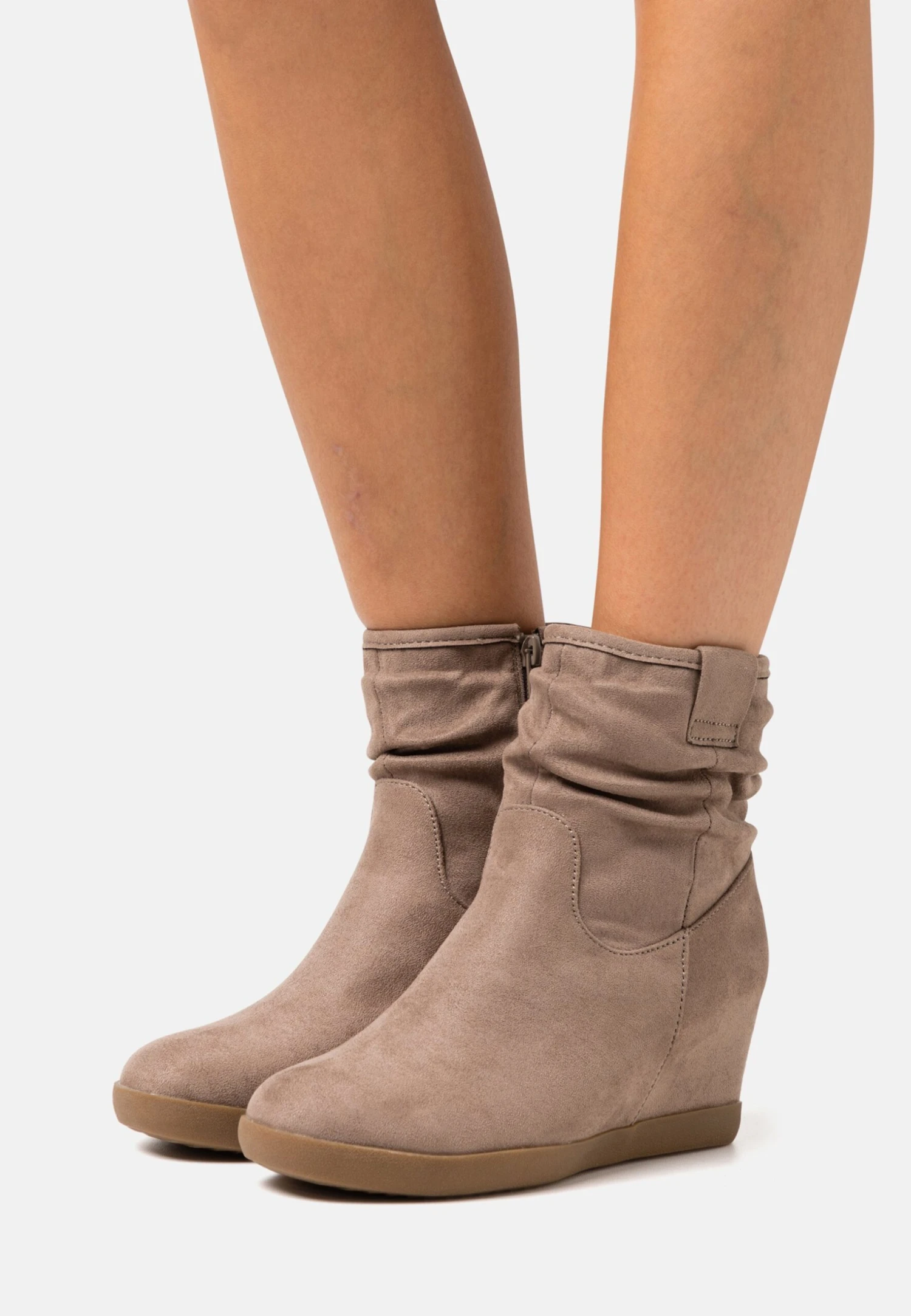 Anna Field Winter Boot - Botines De Cuña - Taupe 1 Anna Field Winter Boot - Botines De Cuña - Taupe