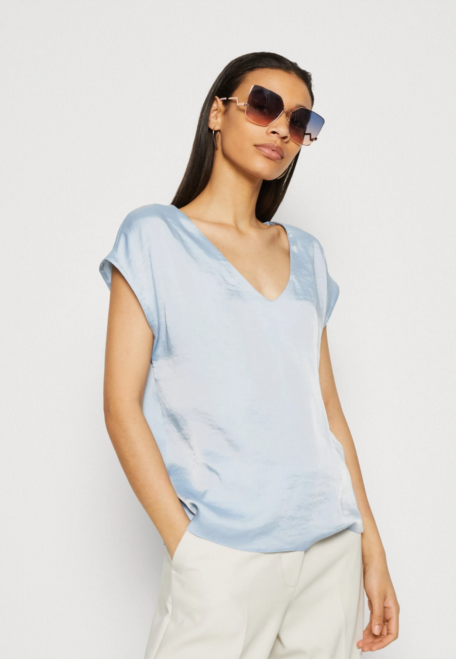 Anna Field Camiseta Básica - Light Blue 4 Anna Field Camiseta Básica - Light Blue - Imagen 4