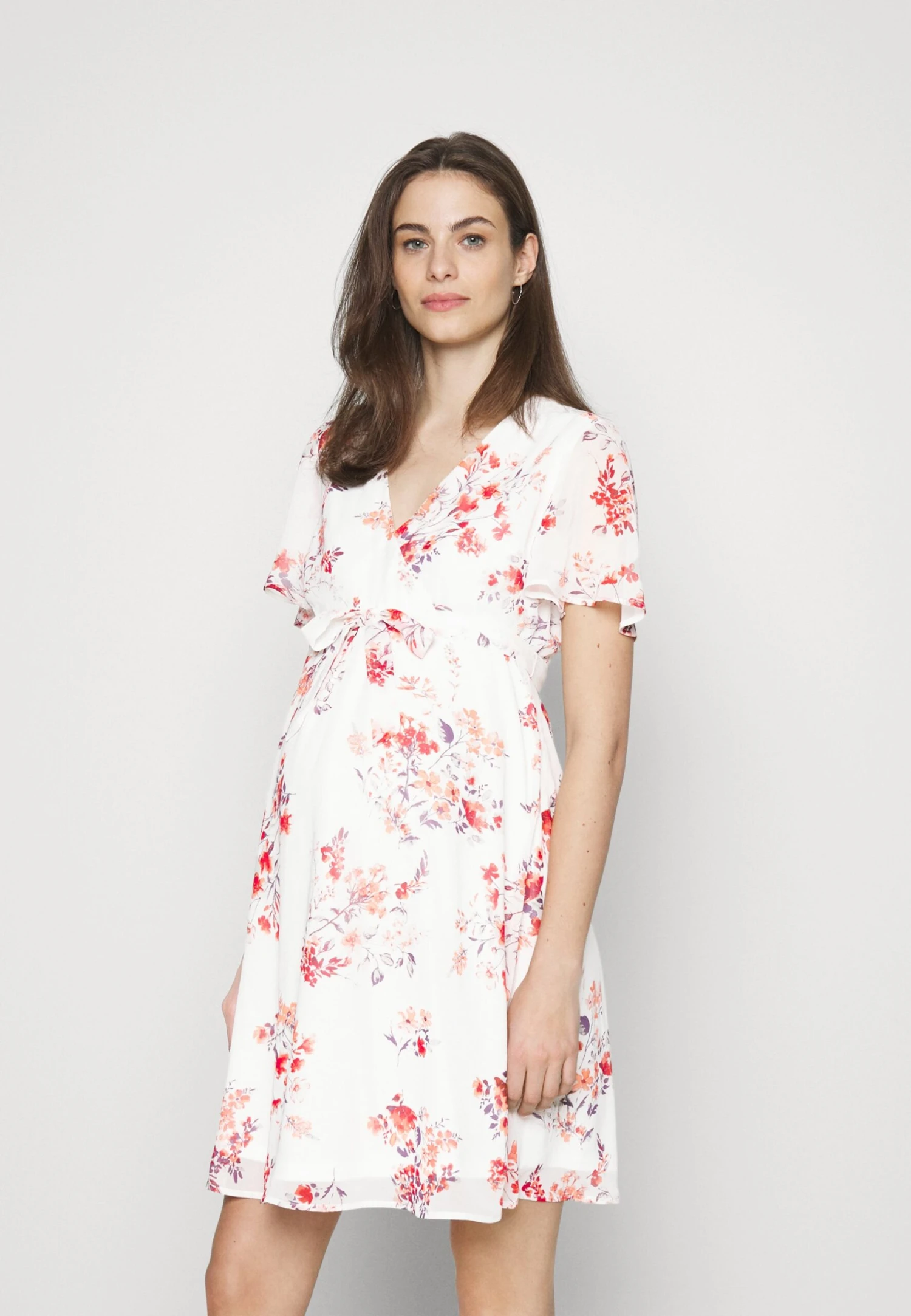 Vestido Informal - Off-White/Pink 1 Vestido Informal - Off-White/Pink