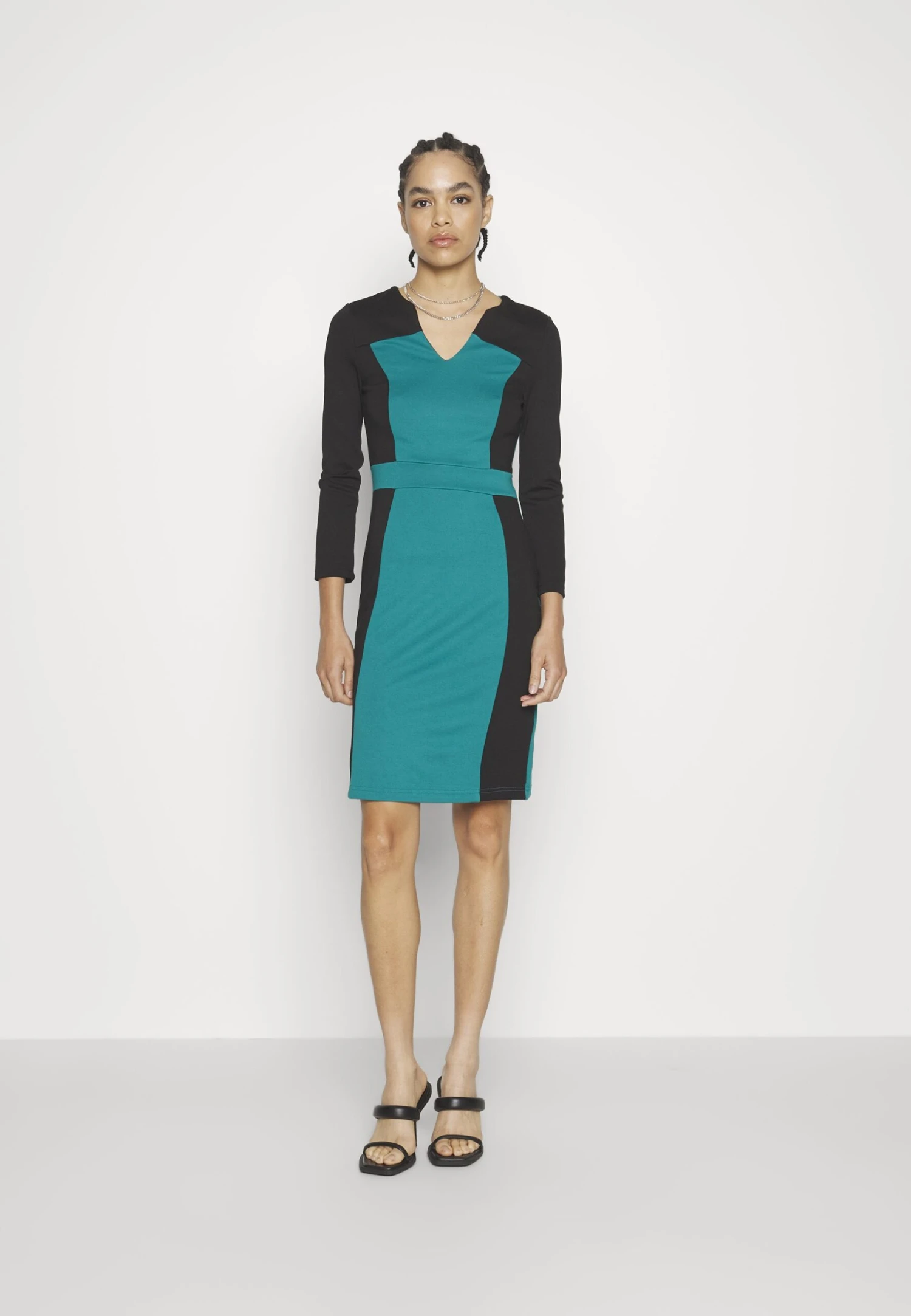 Anna Field Vestido Ligero - Black/Dark Green 3 Anna Field Vestido Ligero - Black/Dark Green - Imagen 3
