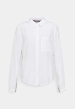 Anna Field Basic Blouse With Pocket - Camisa - Off-White