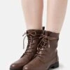 Anna Field Botines Con Cordones - Dark Brown