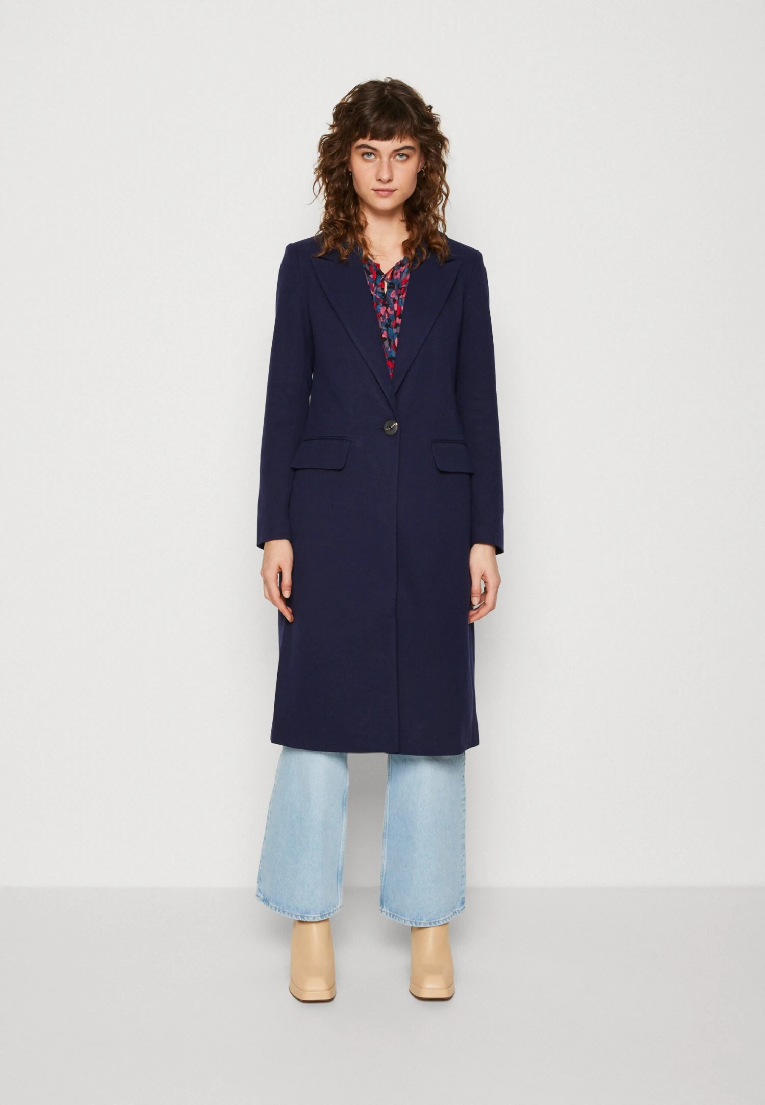 Anna Field Abrigo Clásico - Dark Blue 1 Anna Field Abrigo Clásico - Dark Blue