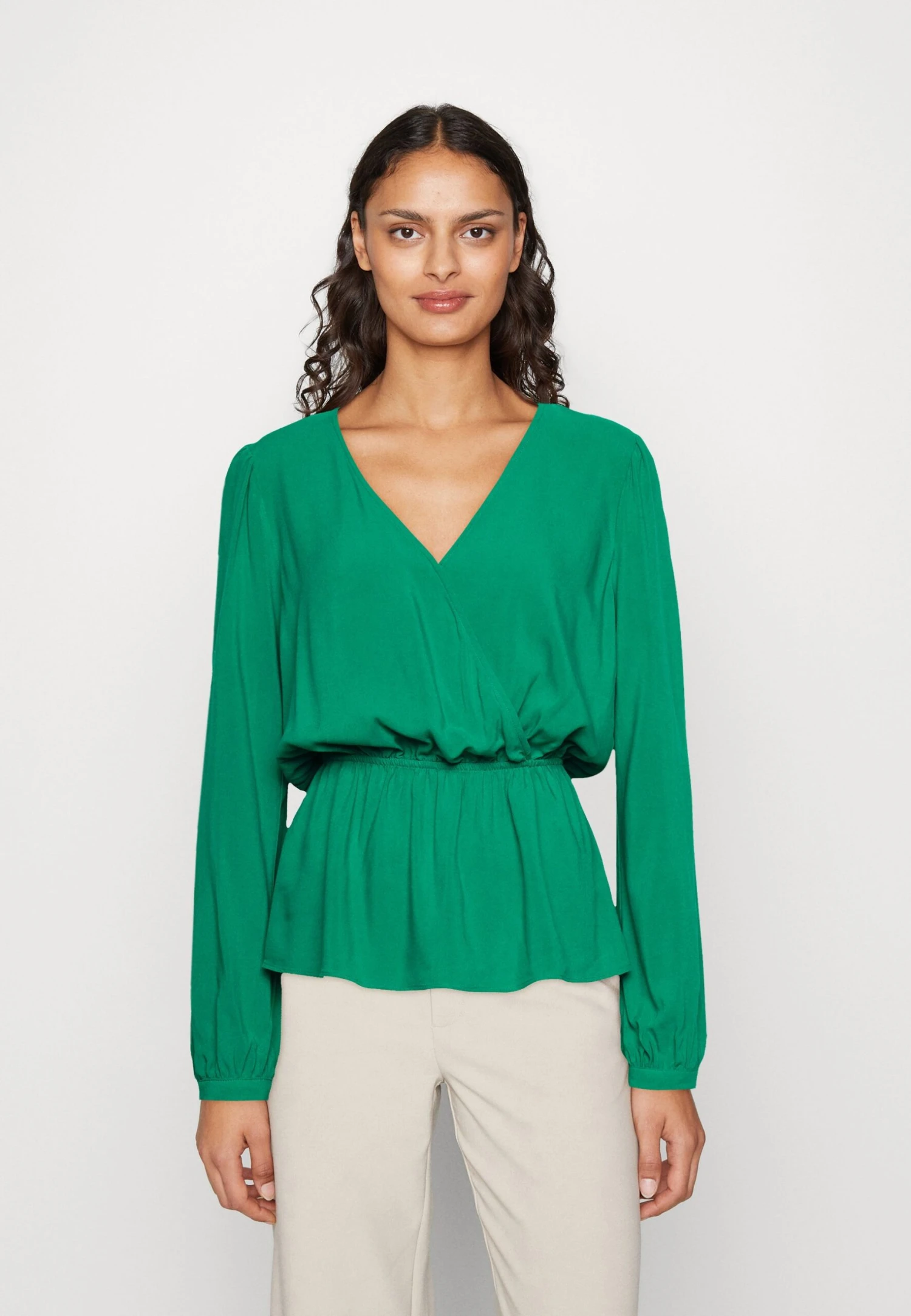 Anna Field Peplum - Blusa - Green 1 Anna Field Peplum - Blusa - Green
