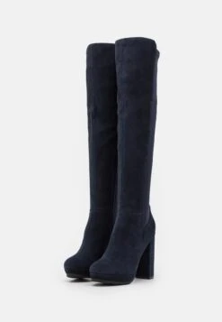 Anna Field Leather - Botas Mosqueteras - Dark Blue -Anna Field Ventas 3262bbe46d5a425796cfeccc71d0635a