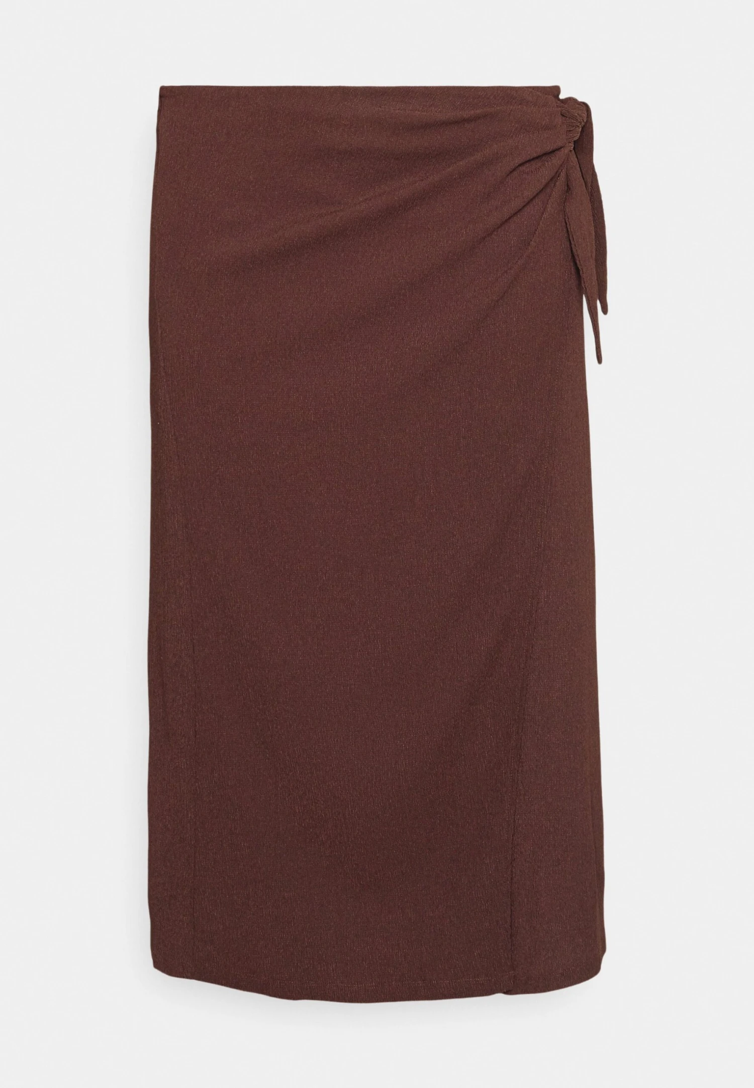Curvy Textured Sarong Midi Skirt - Falda Cruzada - Brown 5 Curvy Textured Sarong Midi Skirt - Falda Cruzada - Brown - Imagen 5