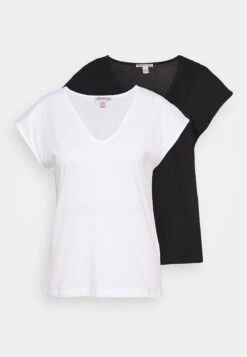 Anna Field Basic V Neck Drop Shoulder 2 Pack- Camiseta Básica - Black/White 10 Anna Field Basic V Neck Drop Shoulder 2 Pack- Camiseta Básica - Black/White -Anna Field Ventas 3f70515ddea441198ad67ad028d850d3
