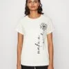 Anna Field Camiseta Estampada - Off-White