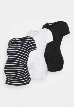 3 Pack - Camiseta Estampada - Black /White/Multi-Coloured