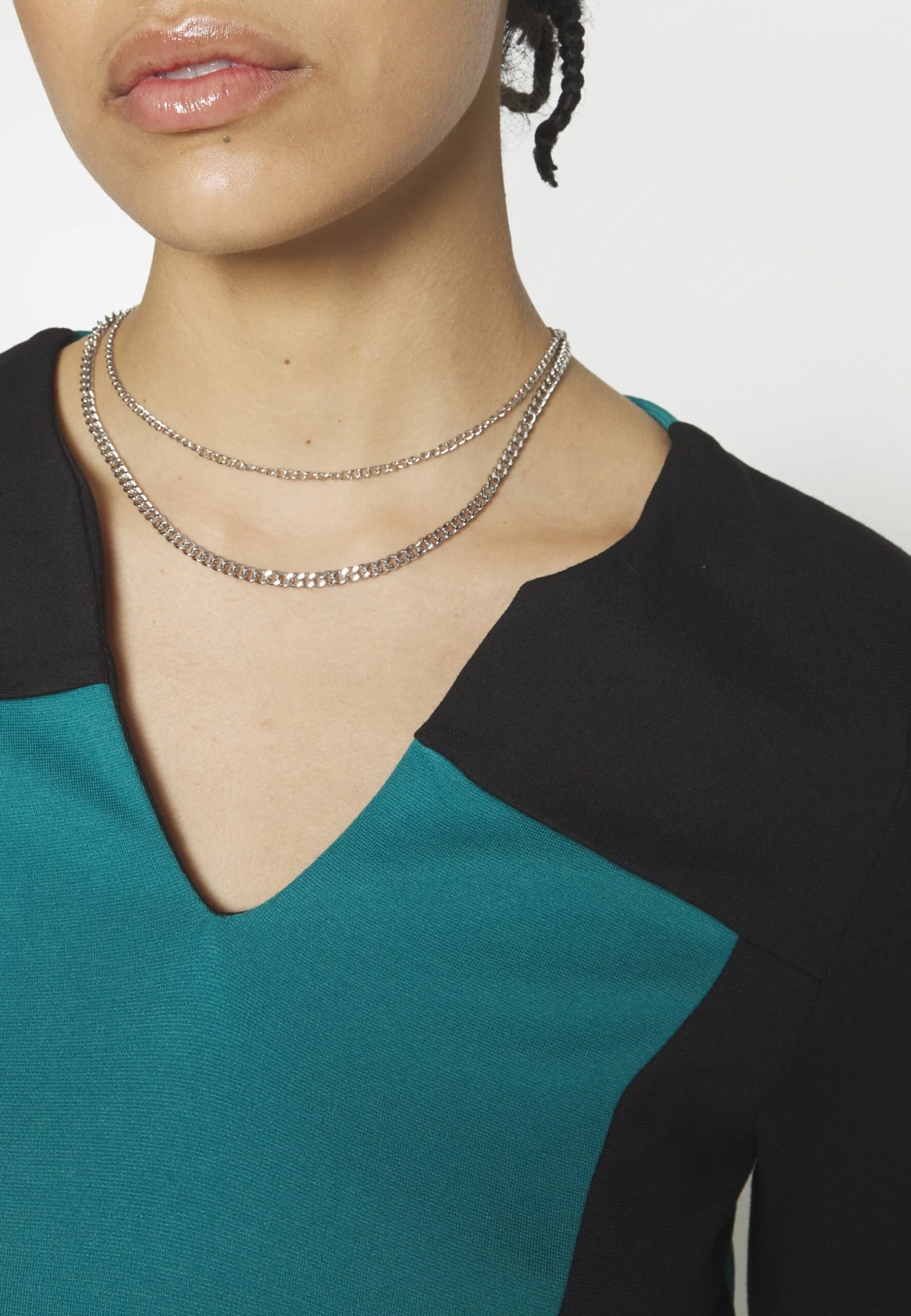 Anna Field Vestido Ligero - Black/Dark Green 7 Anna Field Vestido Ligero - Black/Dark Green - Imagen 7