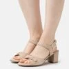 Leather- Sandalias - Beige