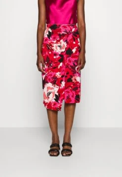 Anna Field Front Knot Midi Skirt - Falda De Tubo - Pink