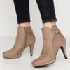 Anna Field Botines De Tacón - Taupe