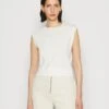 Anna Field Camiseta Básica - Off-White