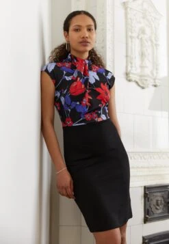 Anna Field Vestido Ligero - Black/Red/Blue