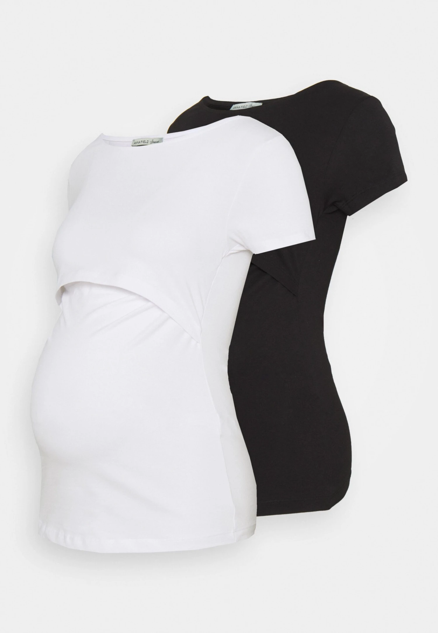 Nursing 2Er Pack - Basic T-Shirt - Camiseta Básica - Black/White 1 Nursing 2Er Pack - Basic T-Shirt - Camiseta Básica - Black/White