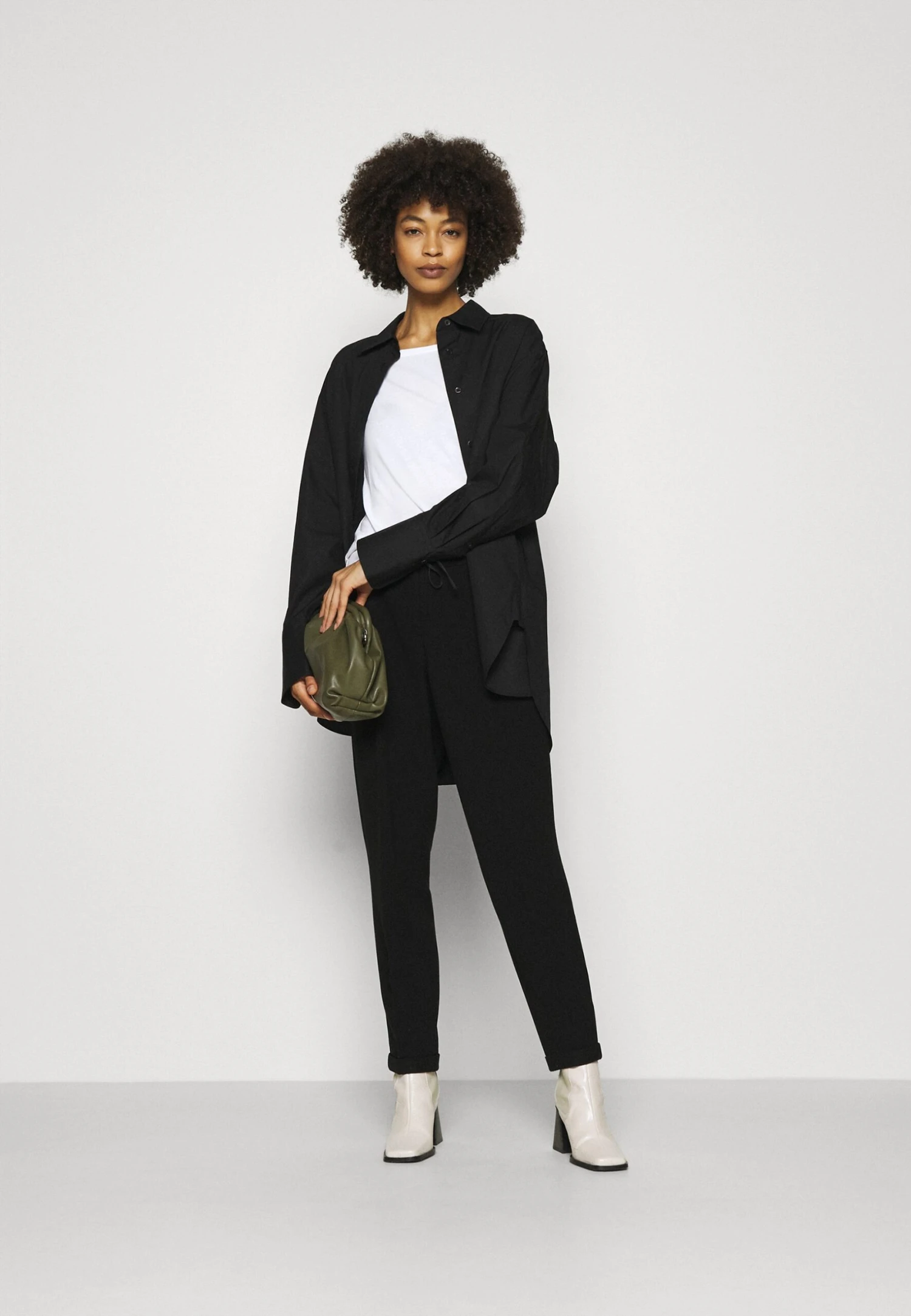 Anna Field 2 Pack - Camiseta De Manga Larga - White/Black 1 Anna Field 2 Pack - Camiseta De Manga Larga - White/Black