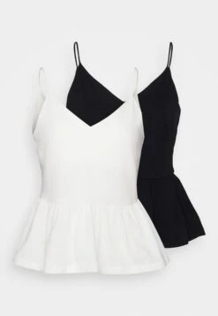 Petite 2Pack- Blusa - Black/ White -Anna Field Ventas 86be941200074af281958dcb1a7a45a0