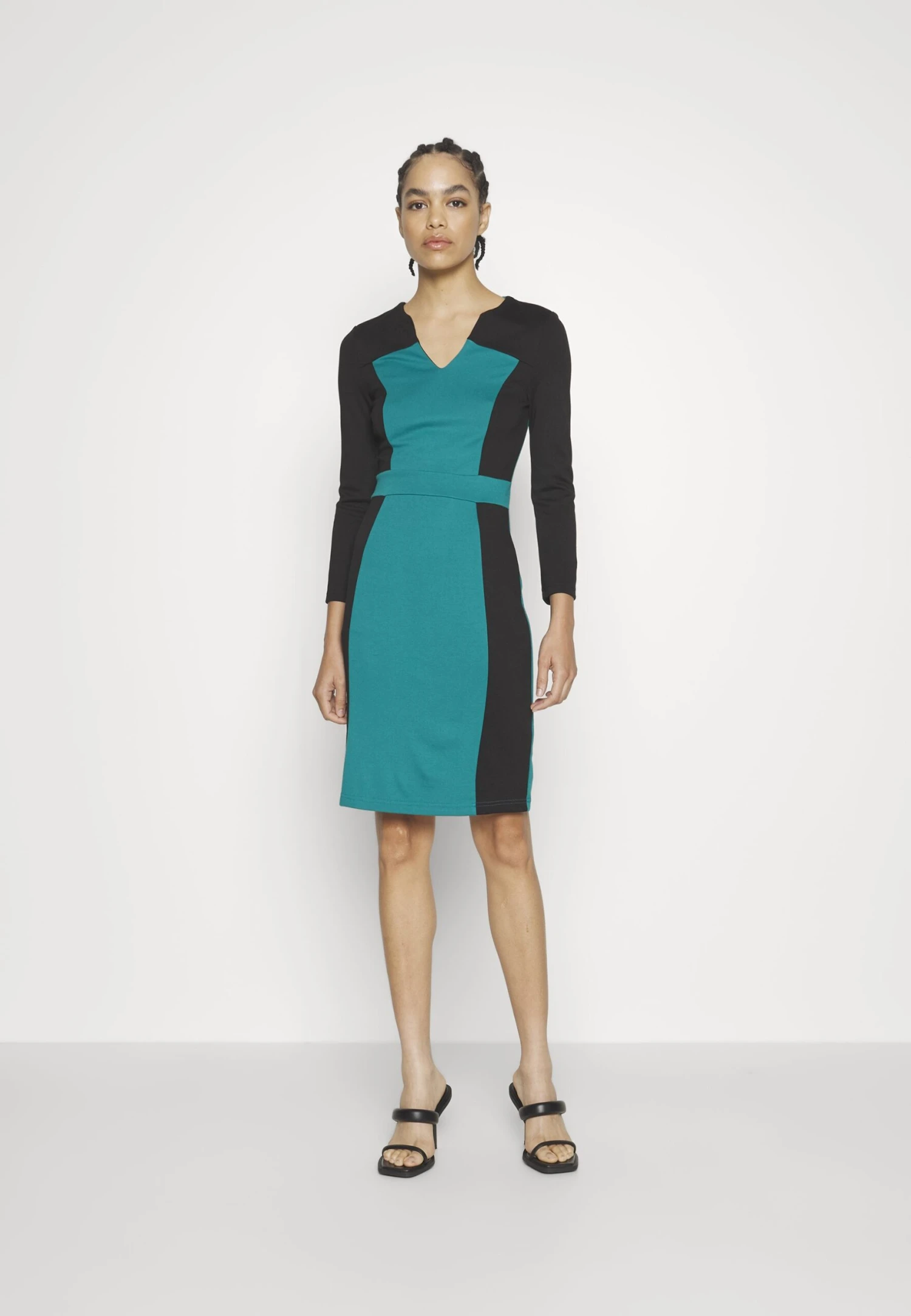 Anna Field Vestido Ligero - Black/Dark Green 5 Anna Field Vestido Ligero - Black/Dark Green - Imagen 5