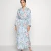 Anna Field Floral Robe - Albornoz - Blue
