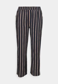 Wide Leg Pant - Pantalones - Dark Blue/Brown/White -Anna Field Ventas aa9df79e817344bbb0010b3b238e8ac1