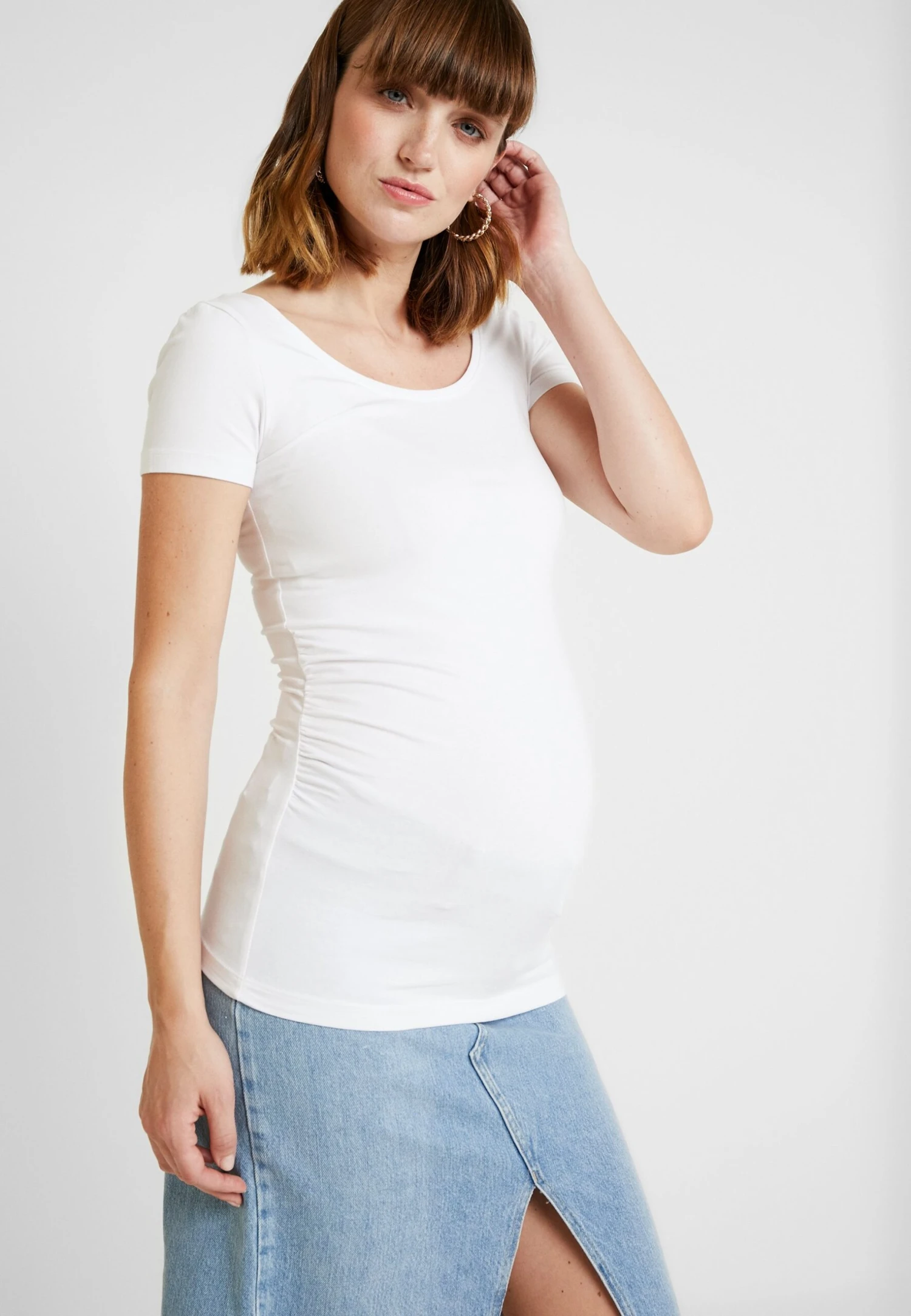 2 Pack - Camiseta Básica - White/Dark Blue 3 2 Pack - Camiseta Básica - White/Dark Blue - Imagen 3