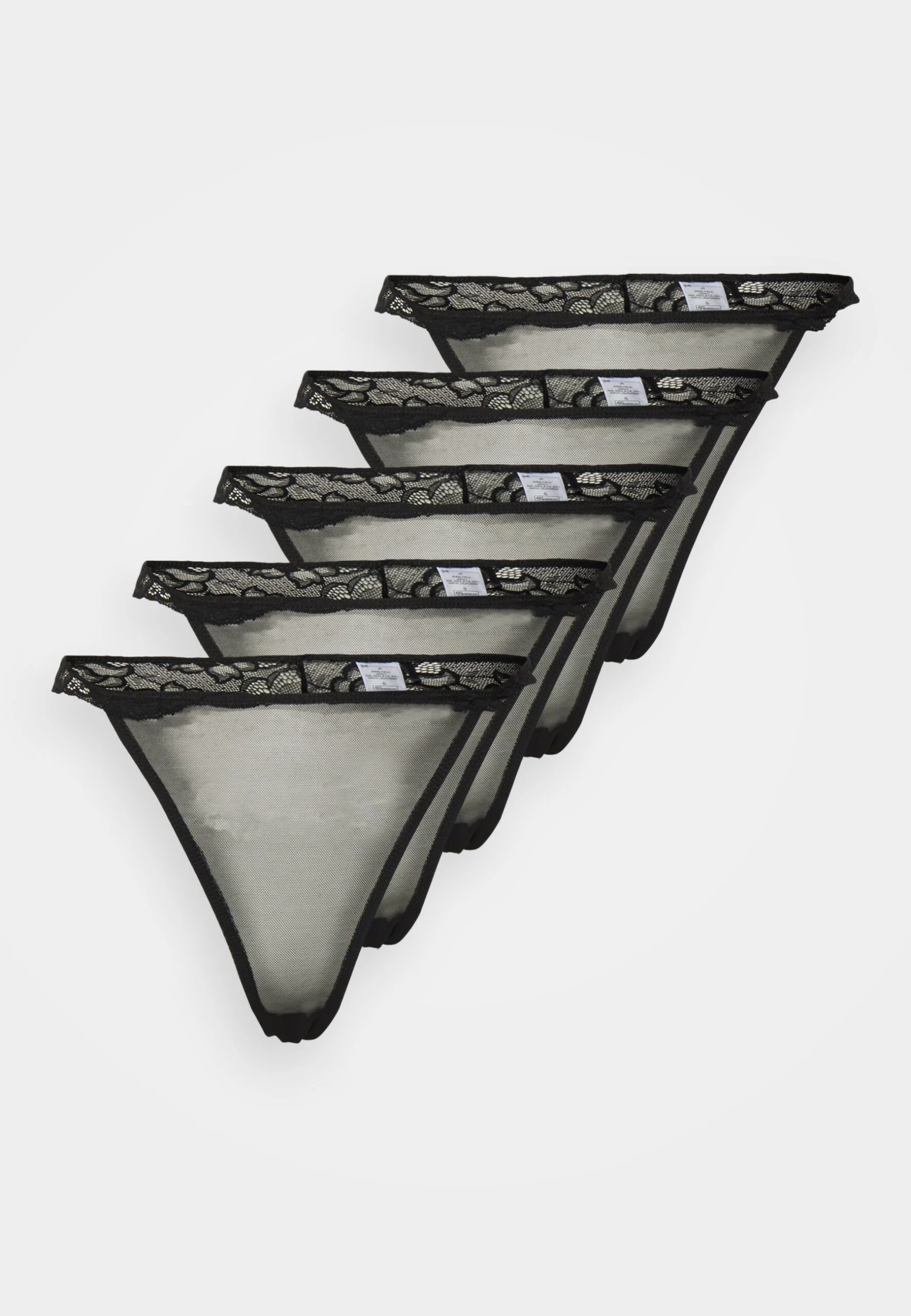 Anna Field 5 Pack - Tanga - Black 4 Anna Field 5 Pack - Tanga - Black - Imagen 4