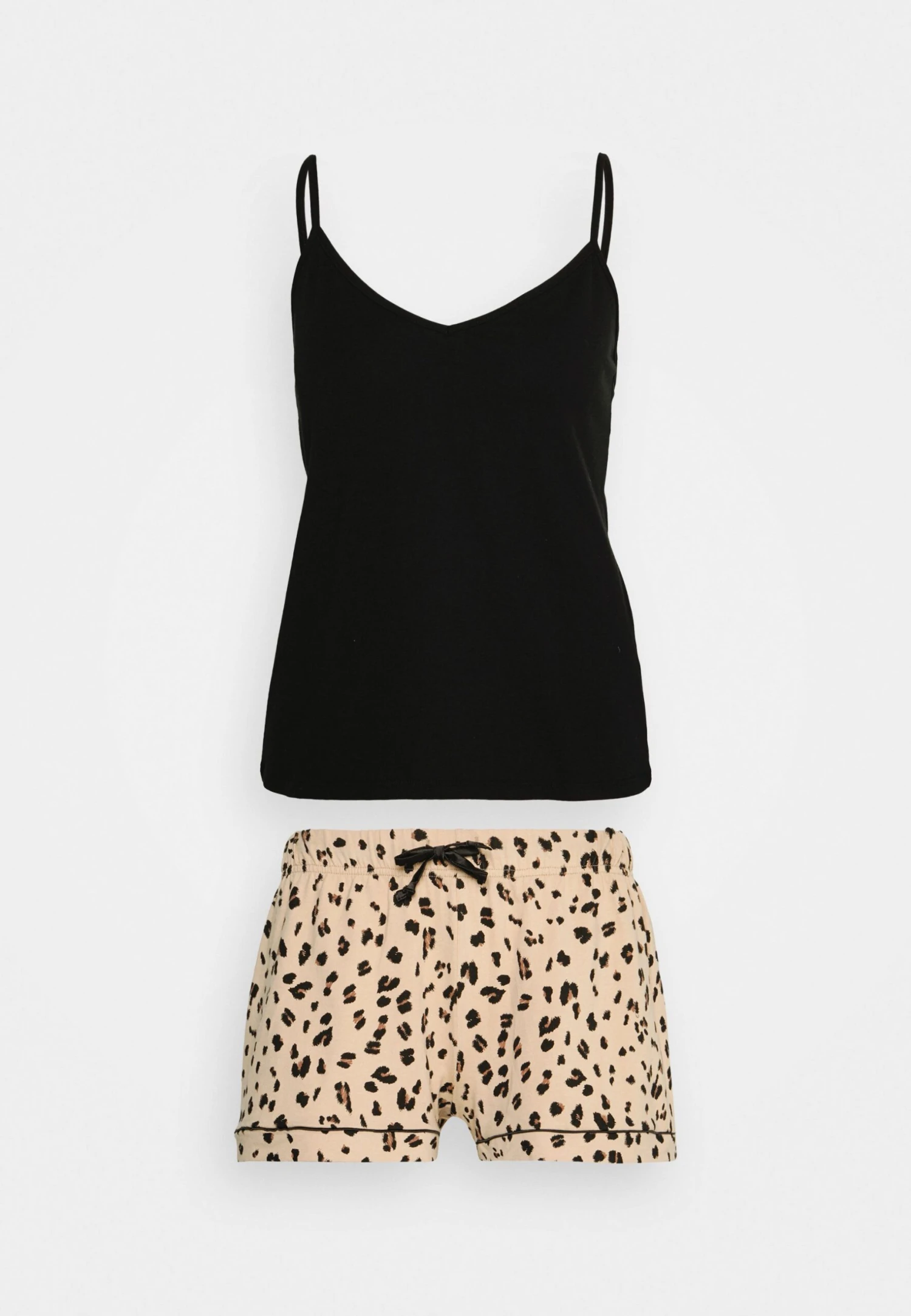 Anna Field Leopard Cami Set - Pijama - Black/Sand 7 Anna Field Leopard Cami Set - Pijama - Black/Sand - Imagen 7