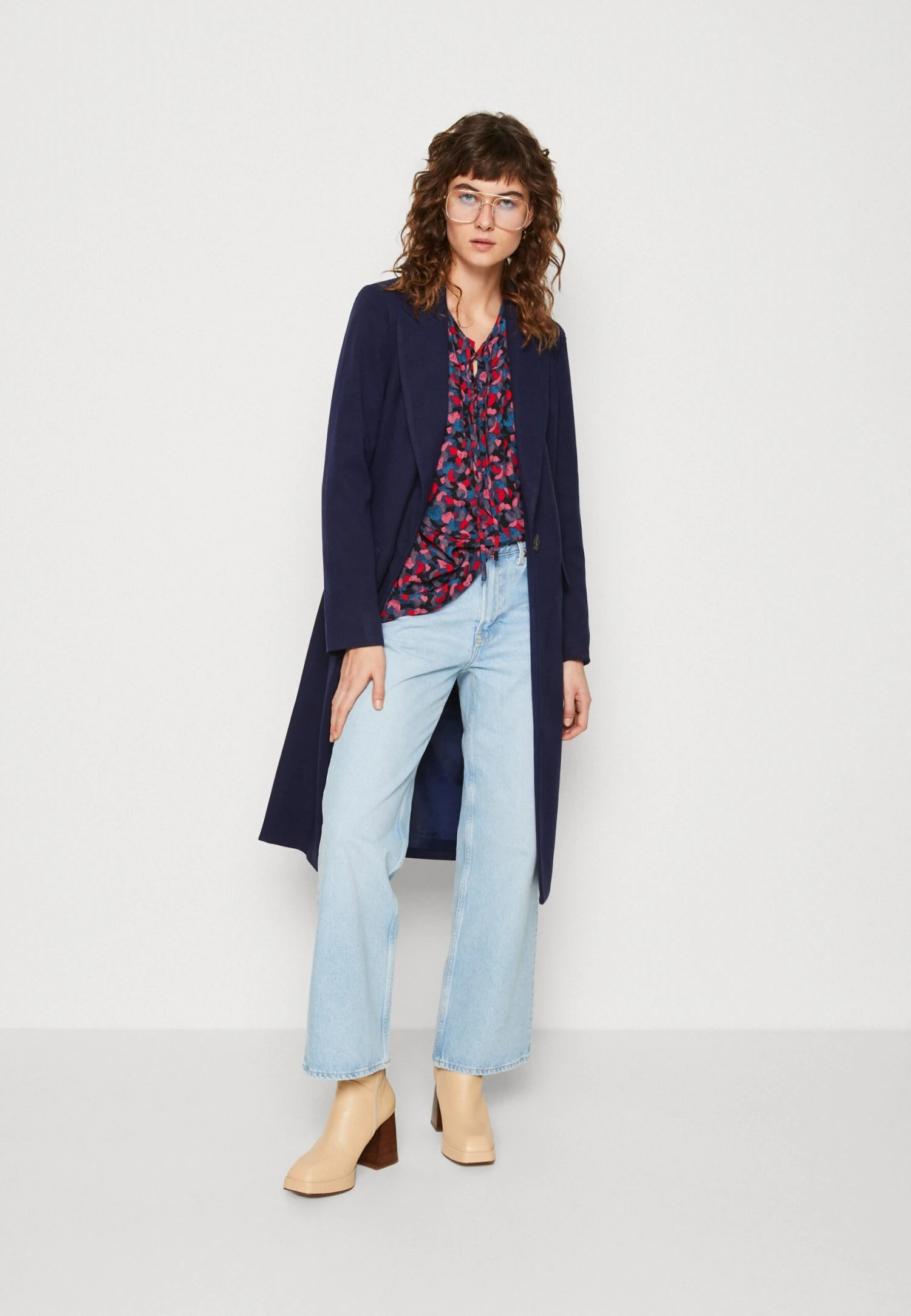 Anna Field Abrigo Clásico - Dark Blue 2 Anna Field Abrigo Clásico - Dark Blue - Imagen 2