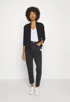 Anna Field Basic V Neck Drop Shoulder 2 Pack- Camiseta Básica - Black/White