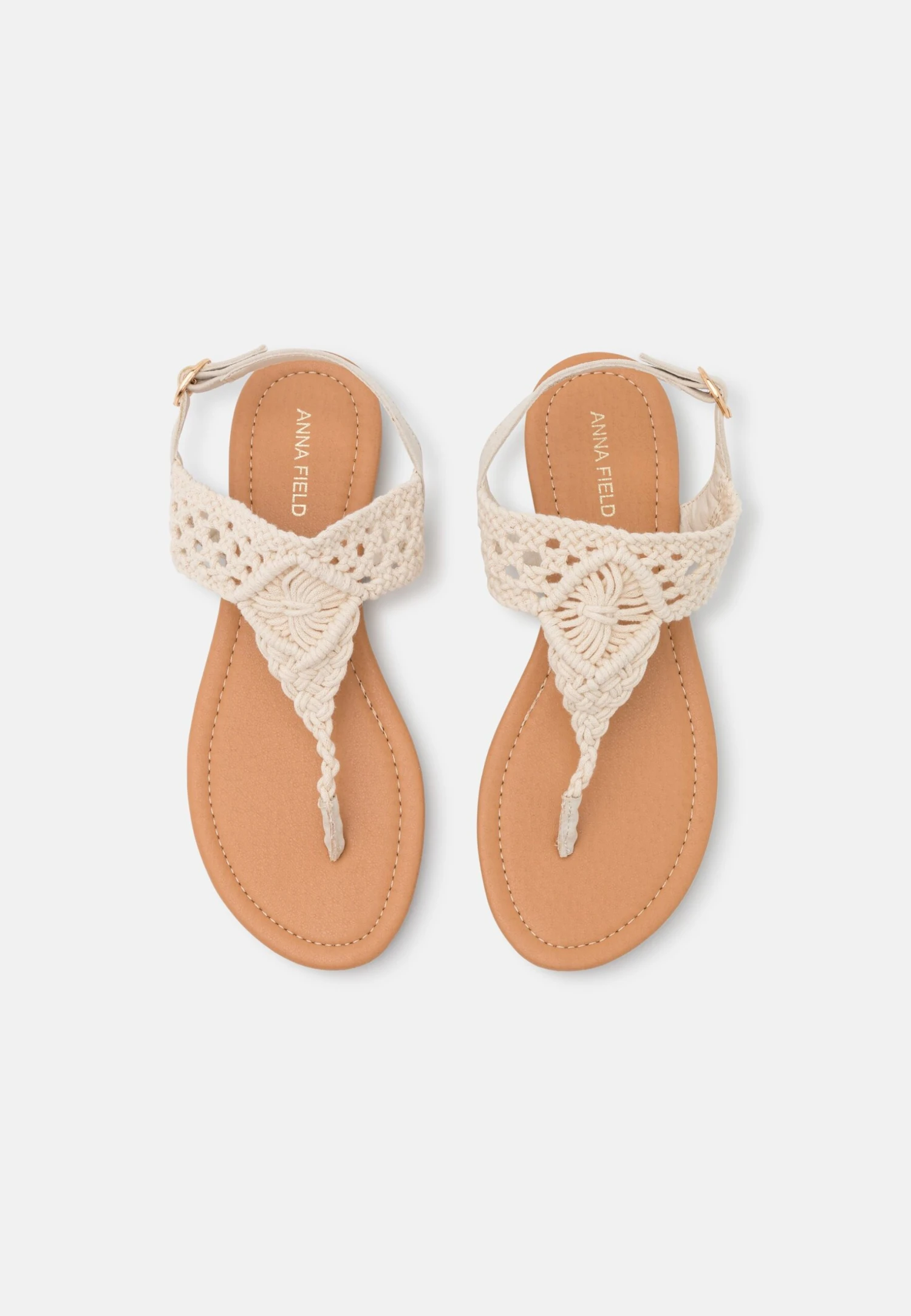 Anna Field Sandalias De Dedo - Off-White 6 Anna Field Sandalias De Dedo - Off-White - Imagen 6