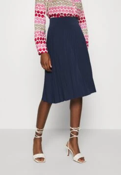 Anna Field Plisse A-Line Mini Skirt - Falda Acampanada - Maritime Blue