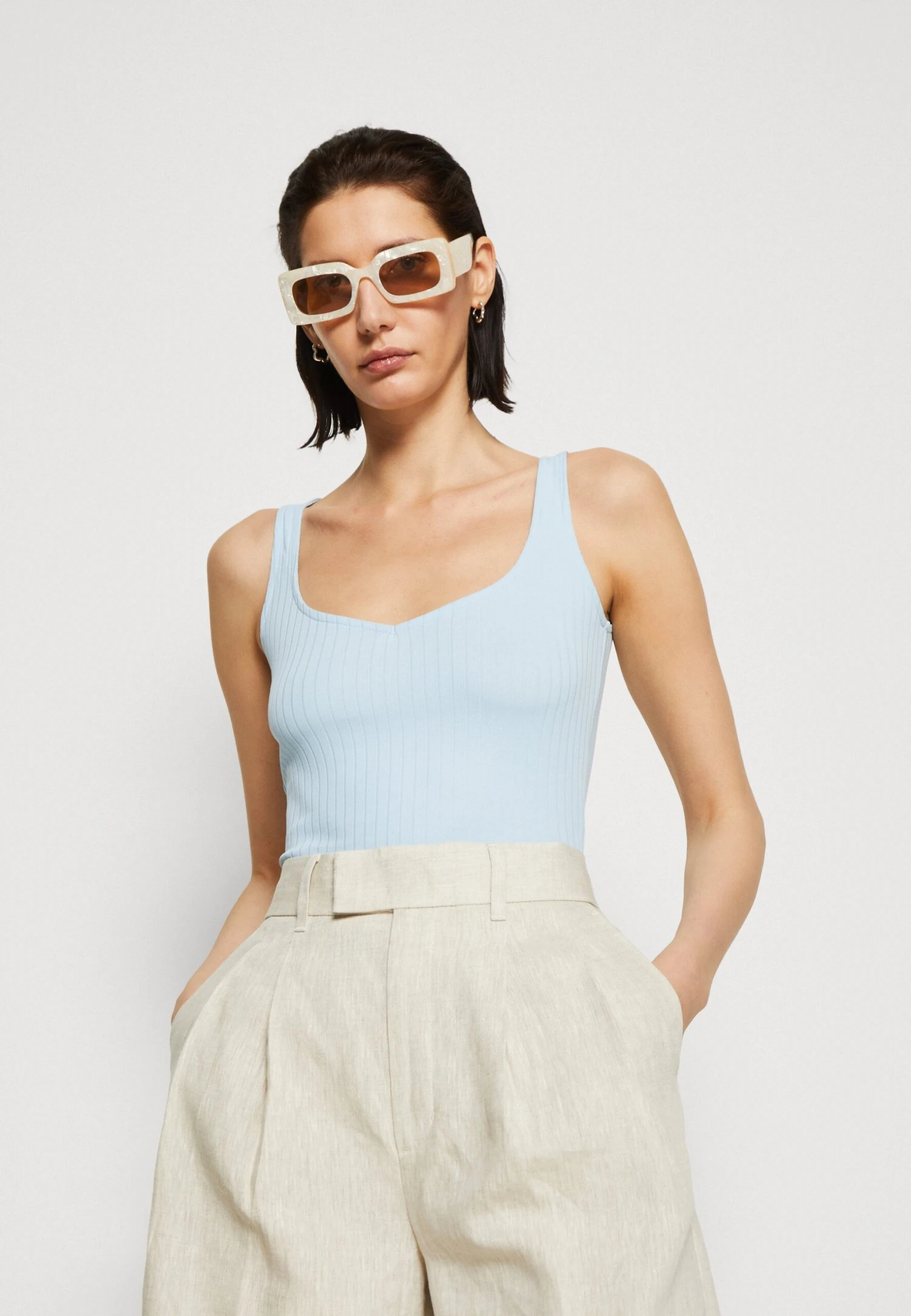 Anna Field Top - Light Blue 4 Anna Field Top - Light Blue - Imagen 4