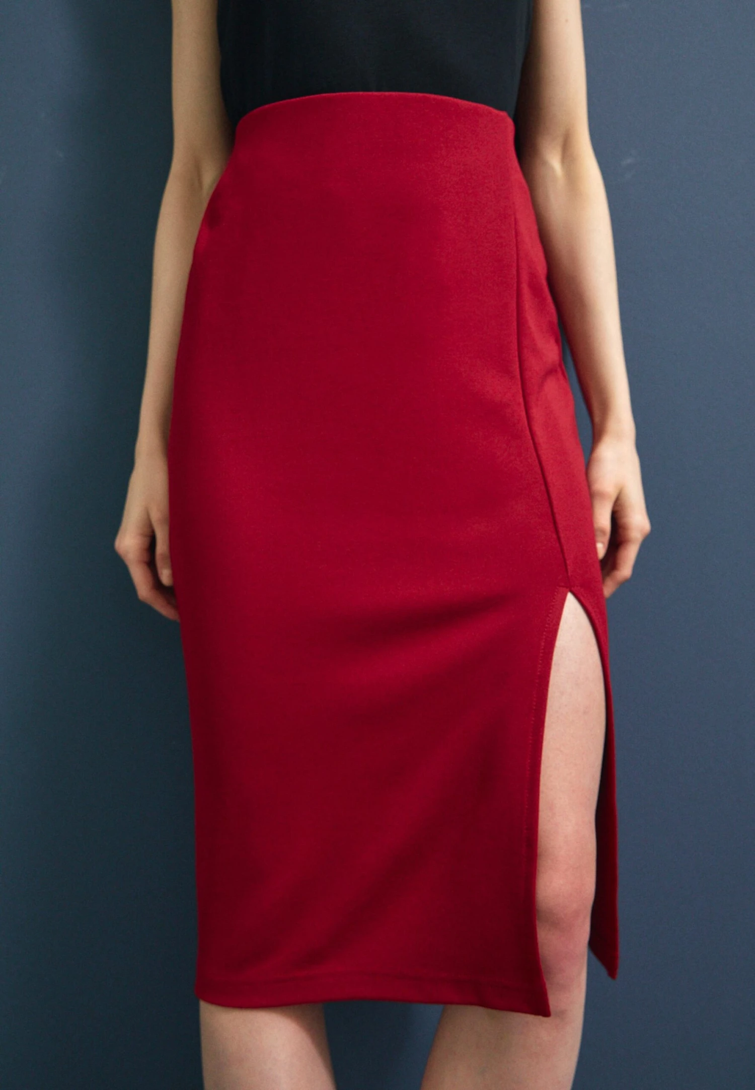 Anna Field Falda De Tubo - Dark Red 1 Anna Field Falda De Tubo - Dark Red