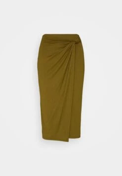 Anna Field Front Knot Midi Skirt - Falda De Tubo - Khaki -Anna Field Ventas f1bd396162034cf88007b332d4b9f049