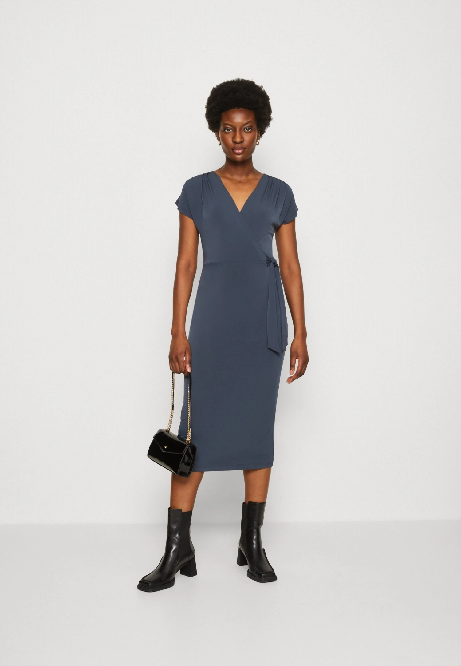 Anna Field Vestido Ligero - Dark Blue 5 Anna Field Vestido Ligero - Dark Blue - Imagen 5