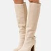 Anna Field Leather- Botas De Tacón - Beige
