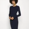 Anna Field Crew Ausschnitt Ripp Top Bodycon Mini Strickkleid - Vestido De Tubo - Dark Blue